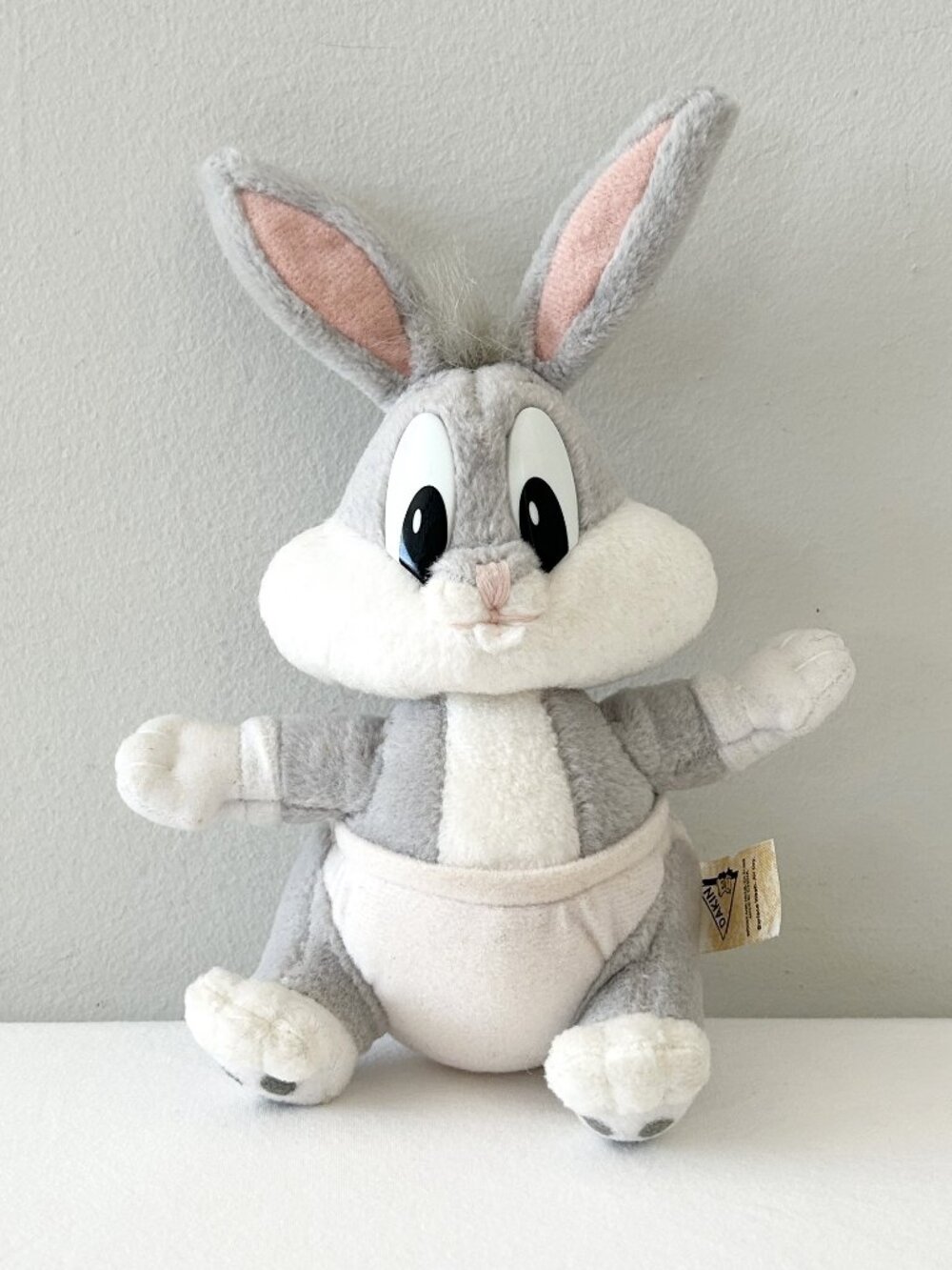 Vtg Dakin BABY BUGS BUNNY Diaper Plush Looney Tunes Lovables Stuffed Animal Toy